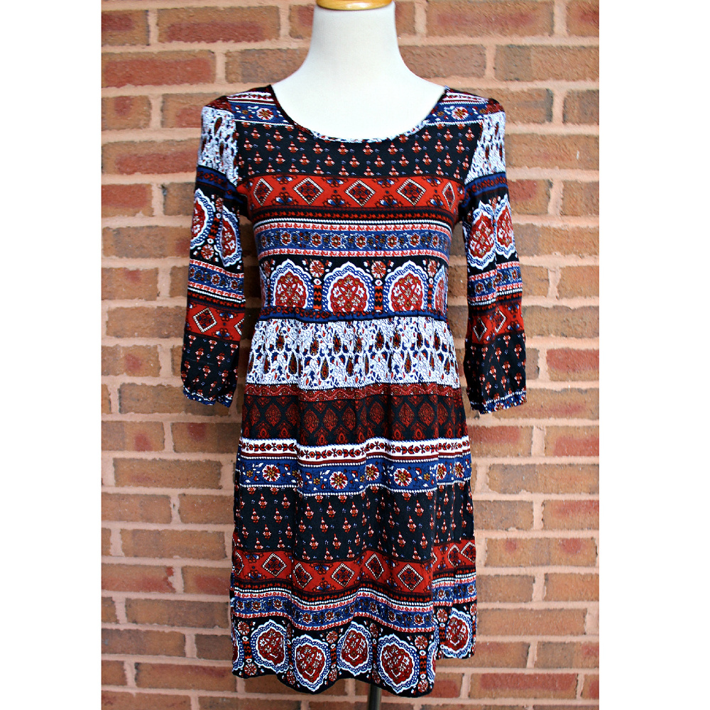 Feathers Brand Boho Dress Babydoll sz Small